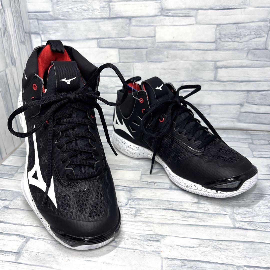 ✨新品✨ミズノ バレーボールシューズ ウエーブモーメンタム ブラック 23cm