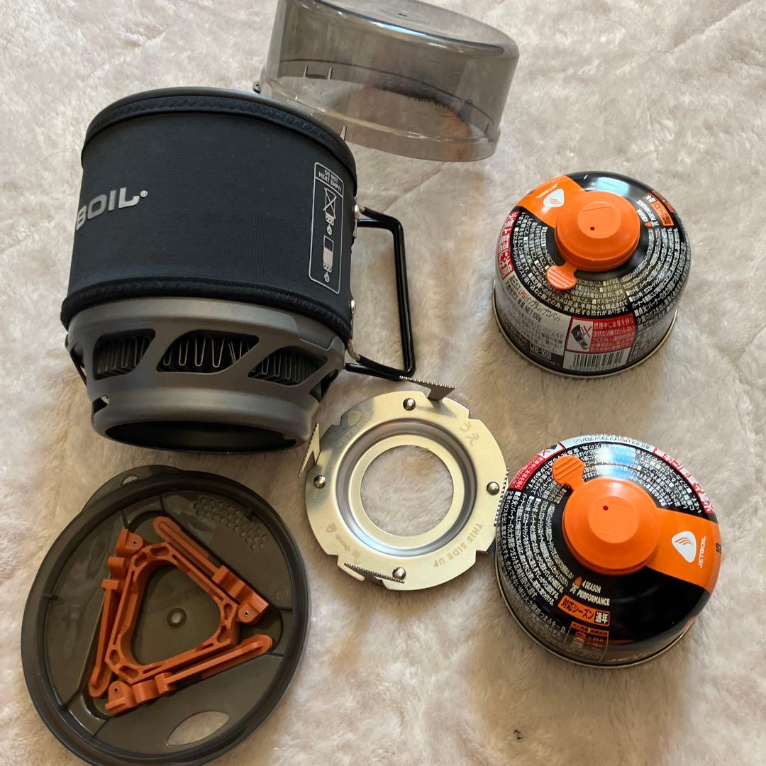 JETBOIL アウトドアバーナーセット ガス缶2個付き