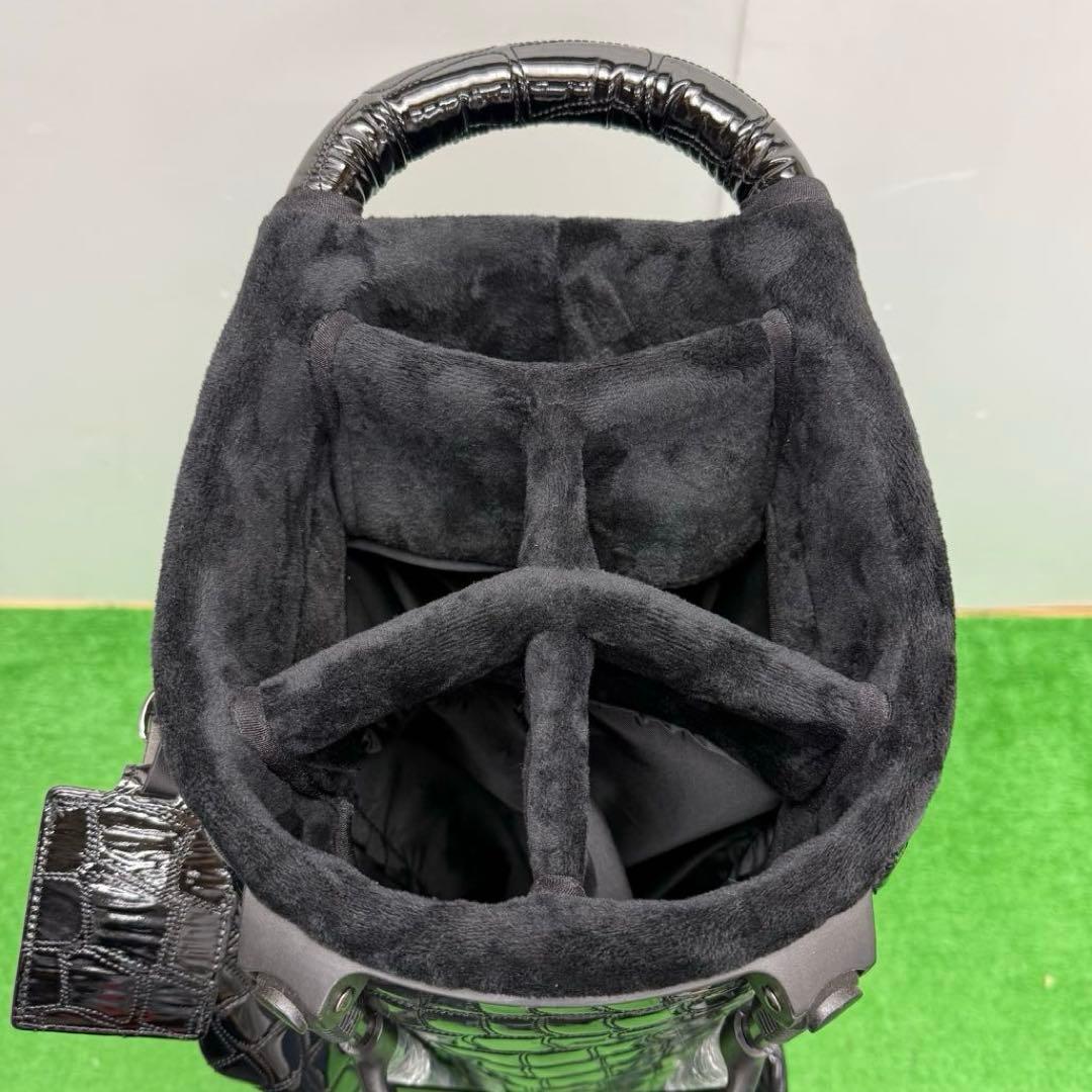 OUUL オウル アリゲーター キャディバッグ ゴルフバッグ ブラック