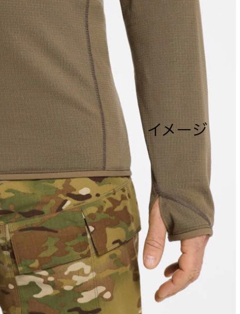 個人装備 DELTA AR 1/2 ZIP NECK HOODY MEN'S Black