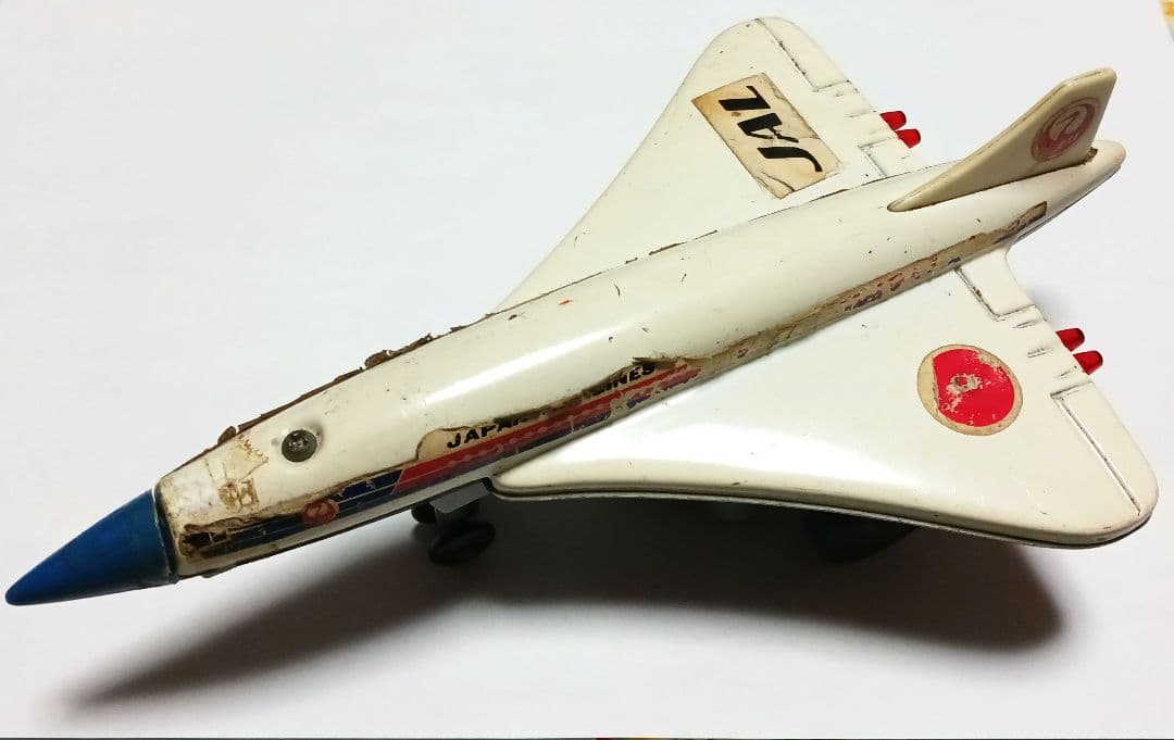 アサヒ玩具　コンコルド　ブリキ　日航JAL ATC飛行機 ブリキ　レア