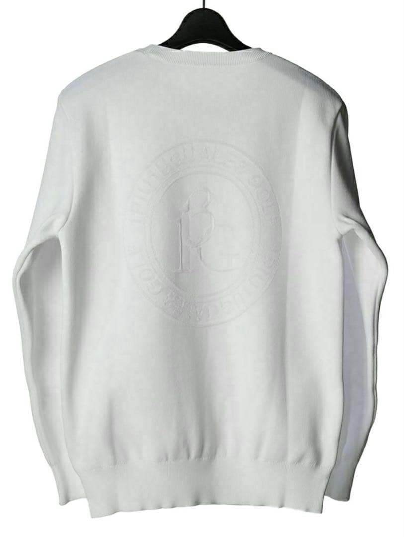 1PIU1UGUALE3 GOLF ウノピュゥ　サークルロゴニット　ホワイト