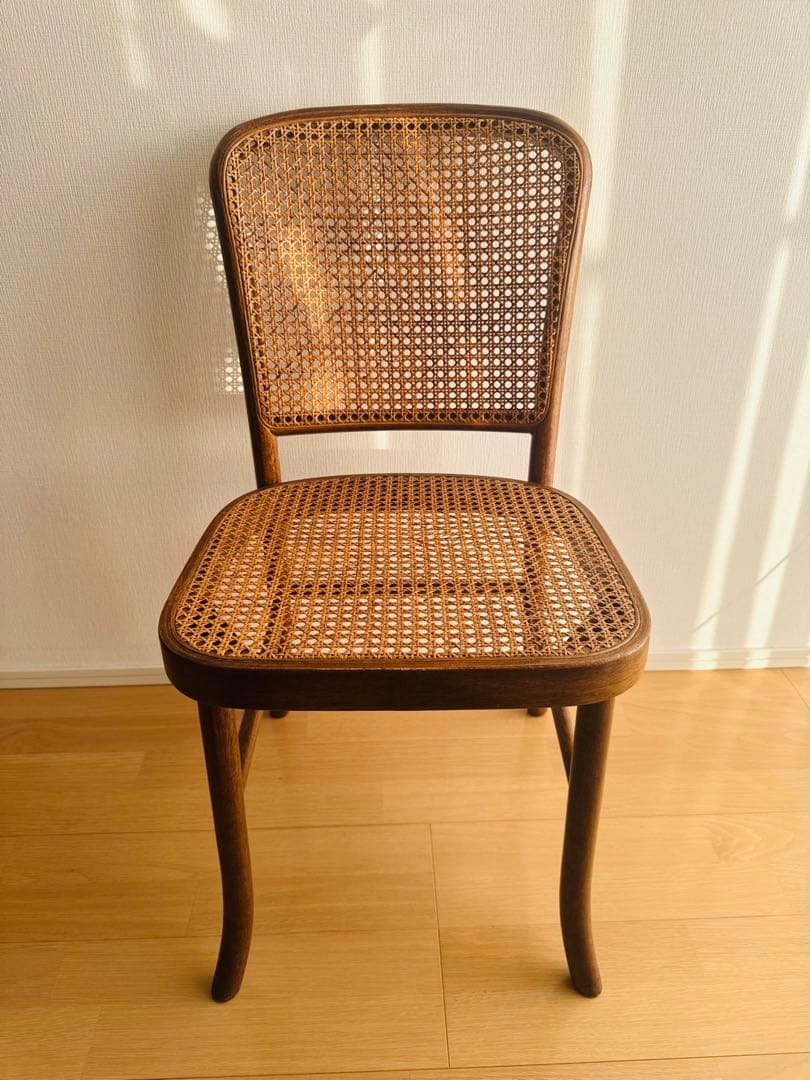 籐・ラタン　猫足アンティーク椅子　65年前の昭和レトロ