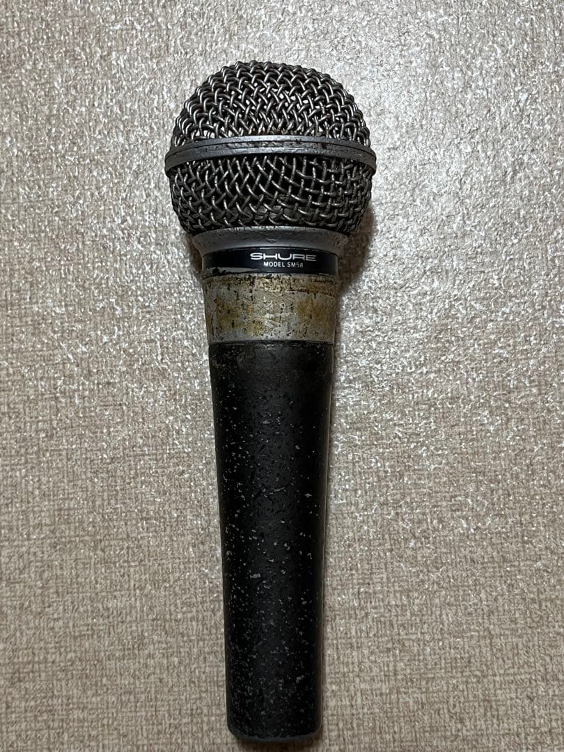 SHURE SM58 ダイナミックマイクUSA ポルシェロゴ　希少