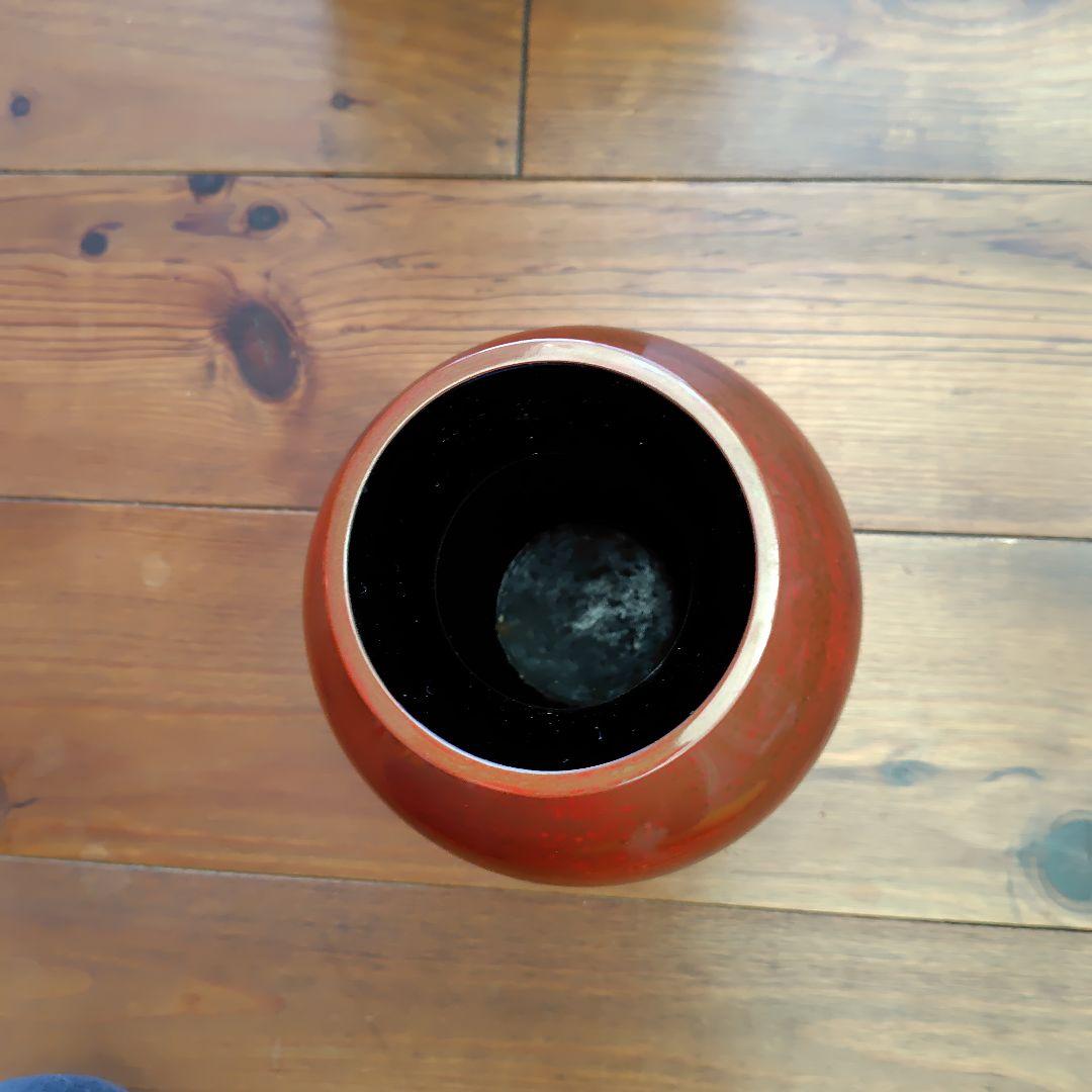 静岡県無形文化財│金剛石目塗/鳥羽硬忍│乾漆花瓶/朝顔/鶏冠│漆芸 漆器 花瓶