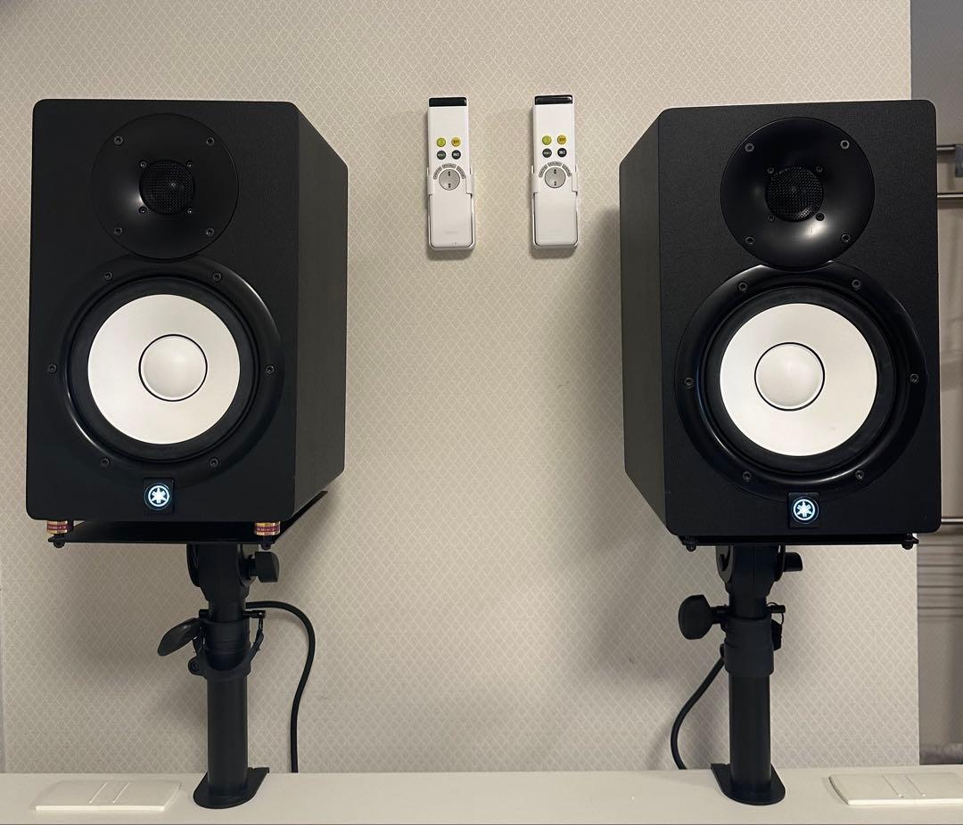 「A」Yamaha HS7 ブラックペア インシュレーター＆スタンド付き