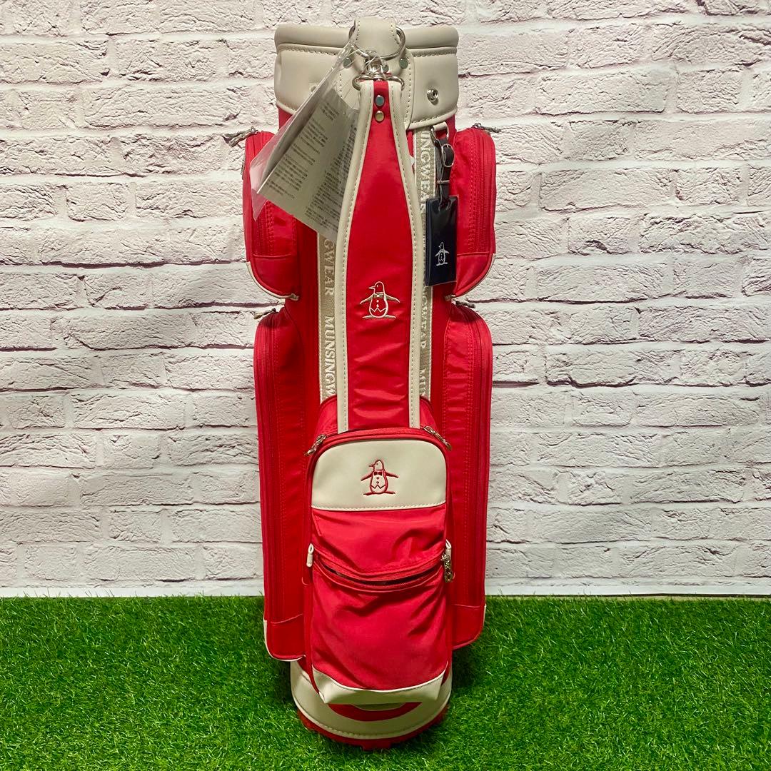 MUNSINGWEAR マンシングウェア キャディバッグ 新品 赤 レッド
