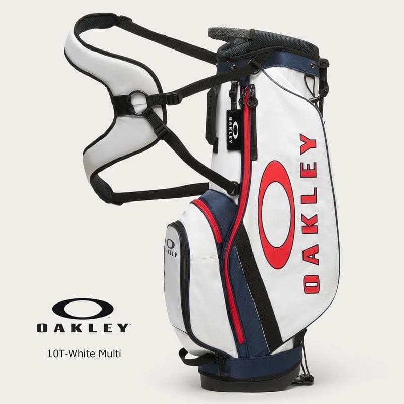 新品 オークリー OAKLEY ゴルフ スタンドキャディバッグ ホワイトマルチ