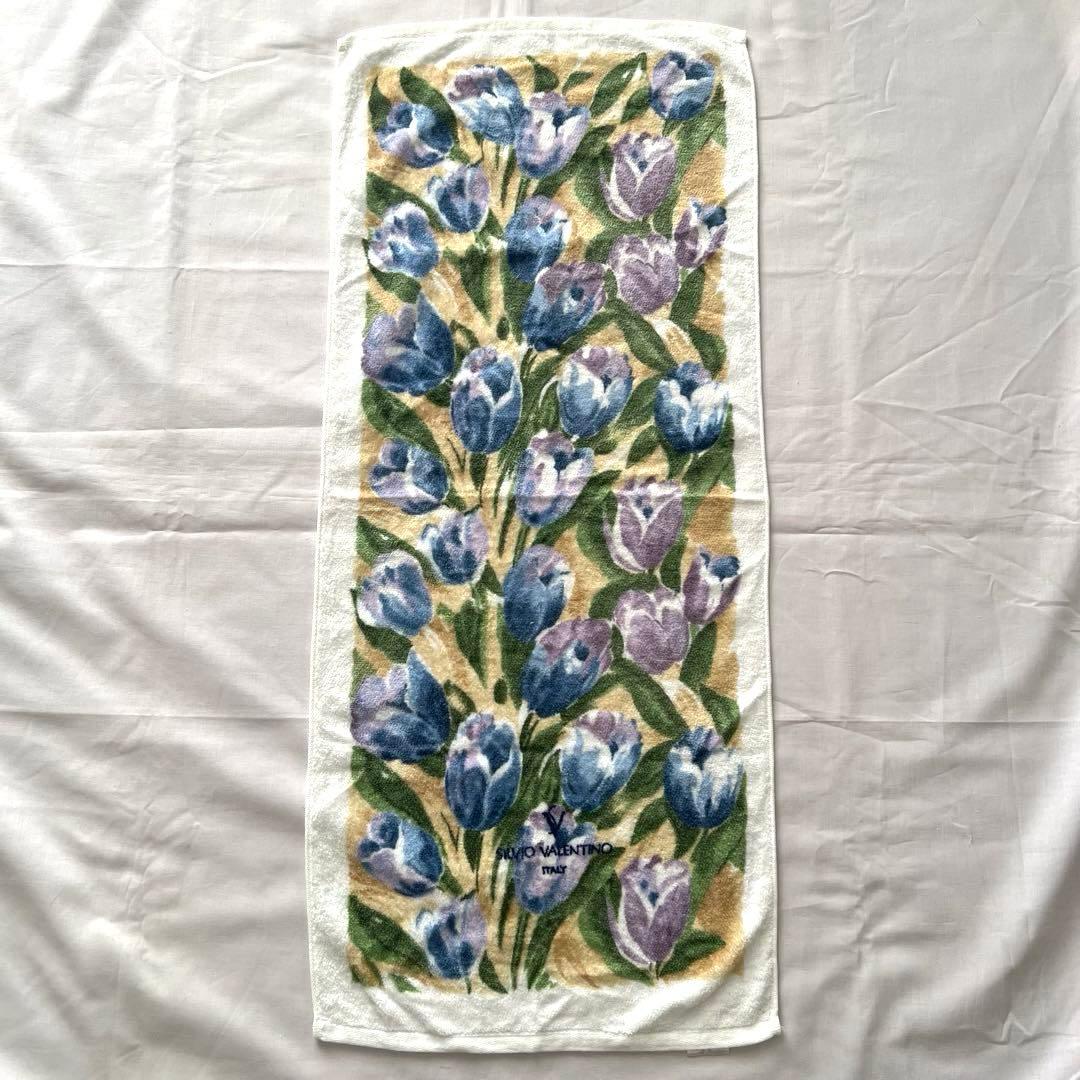 【未使用】❤️SILVIO VALENTINO フェイスタオル　花　柄