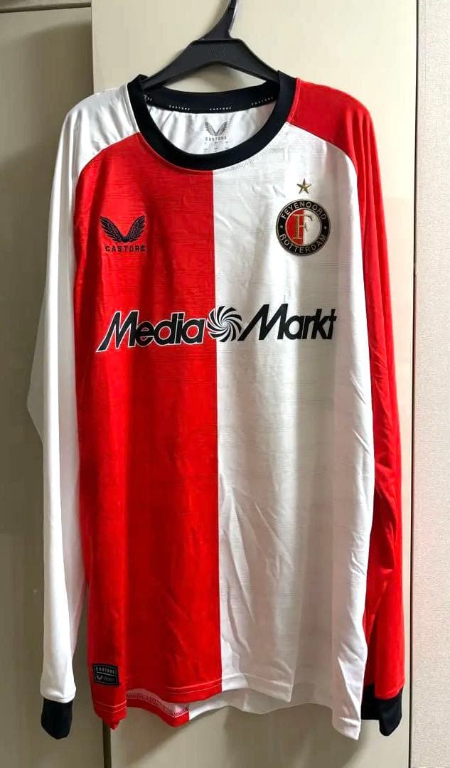 フェイエノールト　公式　ホーム　長袖ユニフォーム 24-25