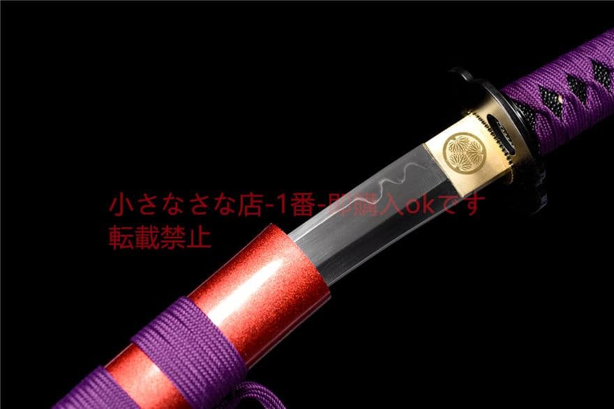 12寸T 10焼刃『紫刹』 古兵器 武具 刀装具 日本刀 模造刀 居合刀