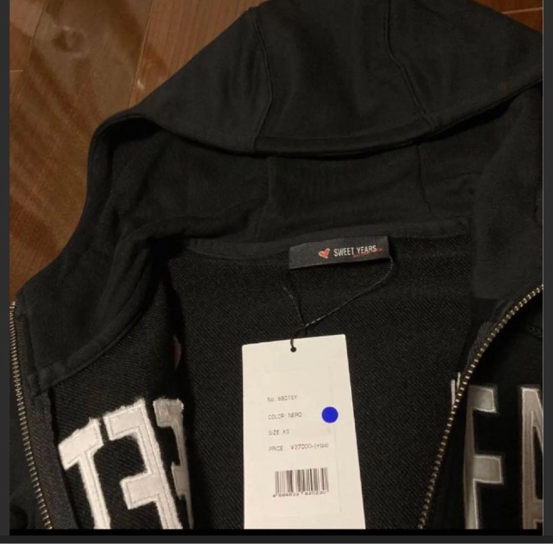 新品タグ付★SY32by sweet years フード付パーカーXS