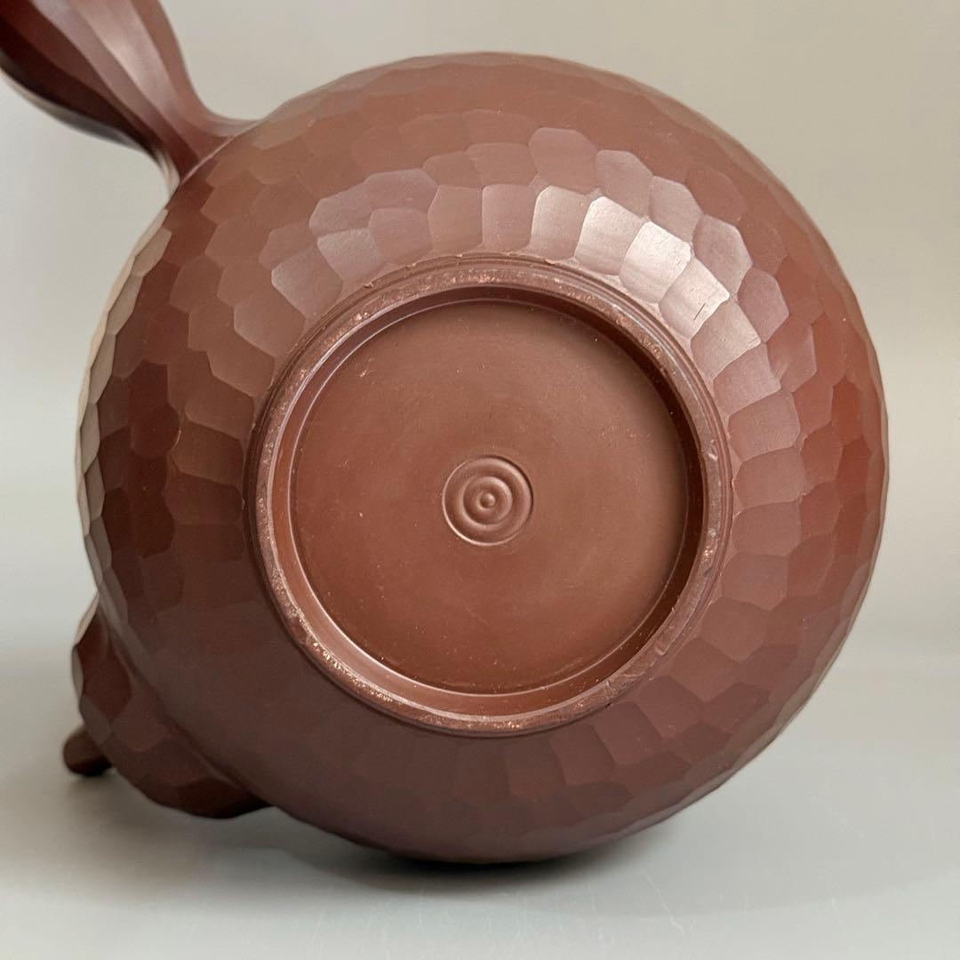 萬古焼 伊呂久窯 森伊呂久 急須 横手 茶道具 ダイヤカット 大型 特製 特注