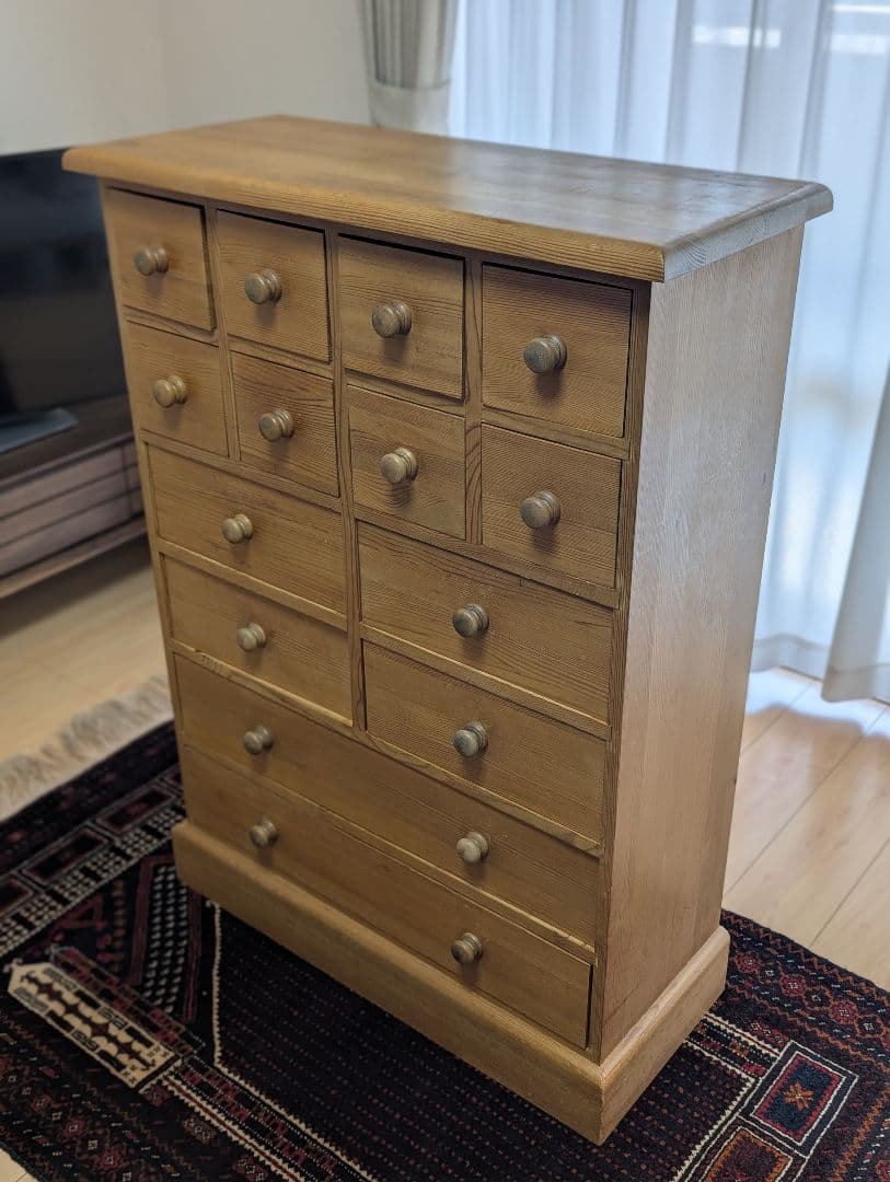 【アンティーク調家具】木製アンティーク調欧風チェスト