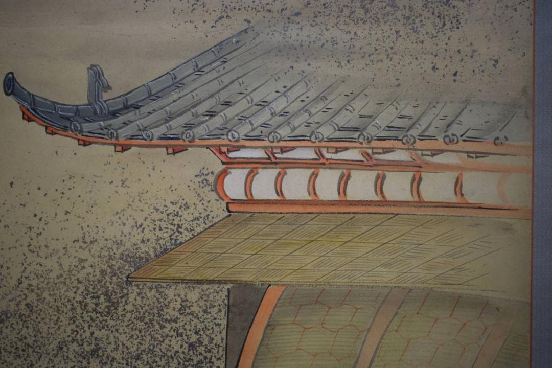 模写/円山応挙/圓山應擧/人物図/布袋屋掛軸HJ-298