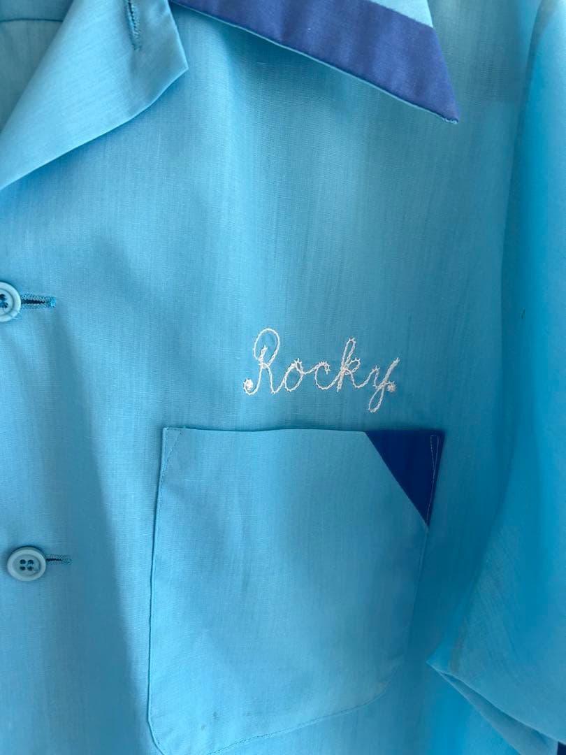 70's USA製 King Louie ボーリングシャツ Mサイズアメリカ古着