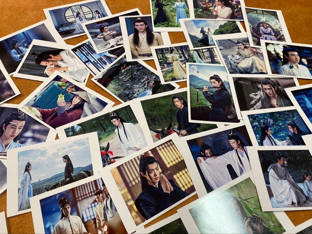 陳情令ドラマ　王一博　肖戦　チェキ風LOMOカード100枚　ケース付き