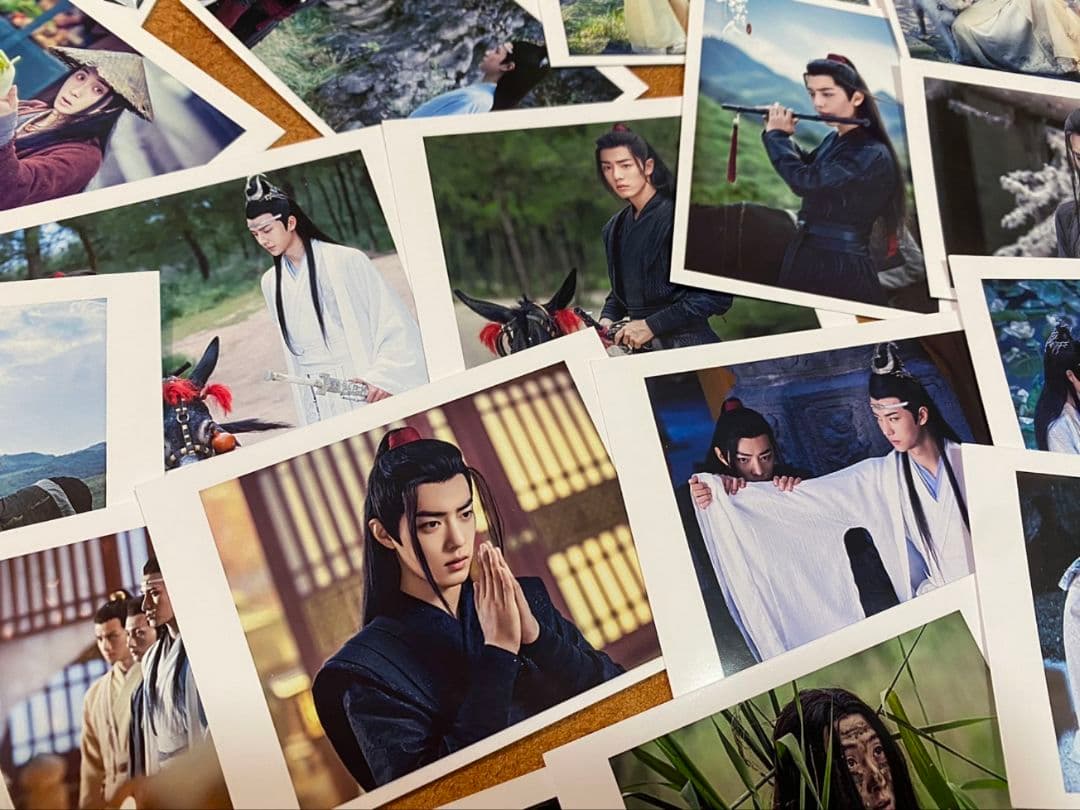 陳情令ドラマ　王一博　肖戦　チェキ風LOMOカード100枚　ケース付き