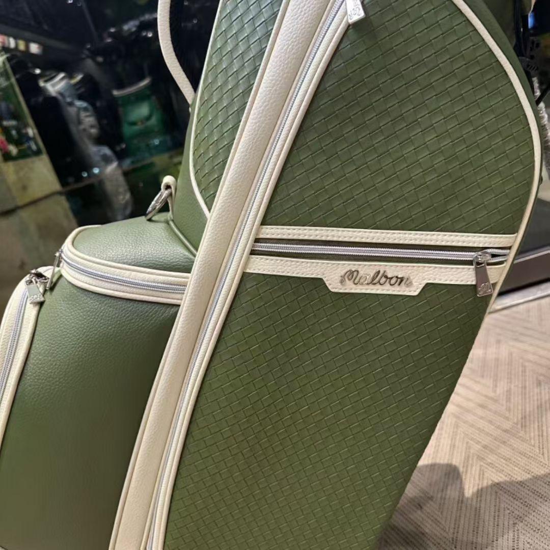 マルボンゴルフ キャディバッグ Malbon Golf　スタンドバッグ 薄緑色