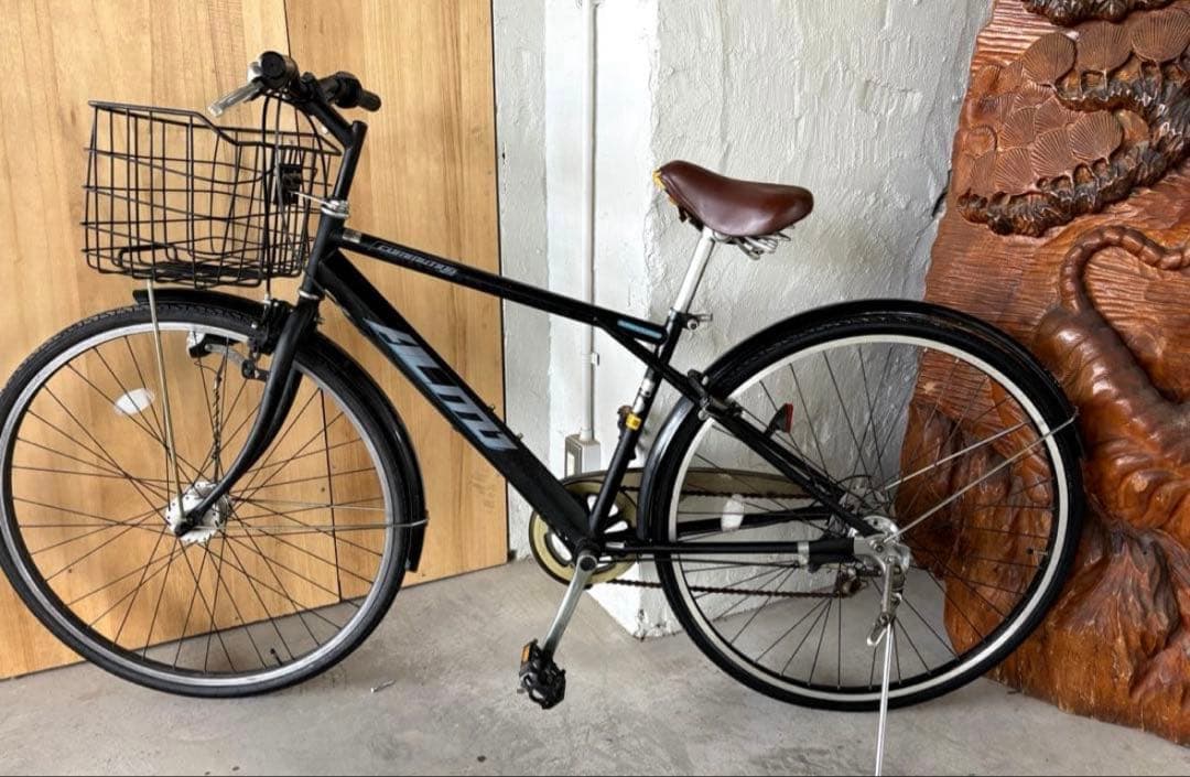 ⭕️⭕️現状渡しA-LOG COMMUTER 自転車 ブラック　6段変速27インチ