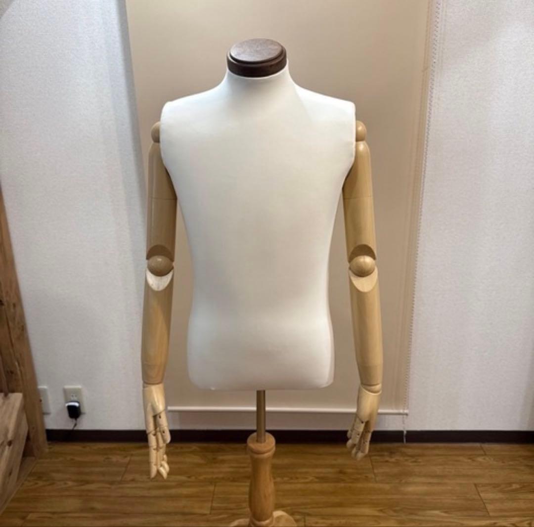 アーム付き メンズトルソー 撮影用 店舗什器 ディスプレイ アーム可動式