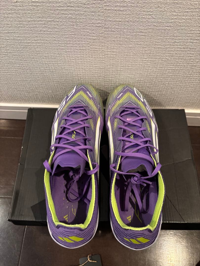 adidas F50 ELITE AGサッカーシューズ 紫/緑　27.0cm