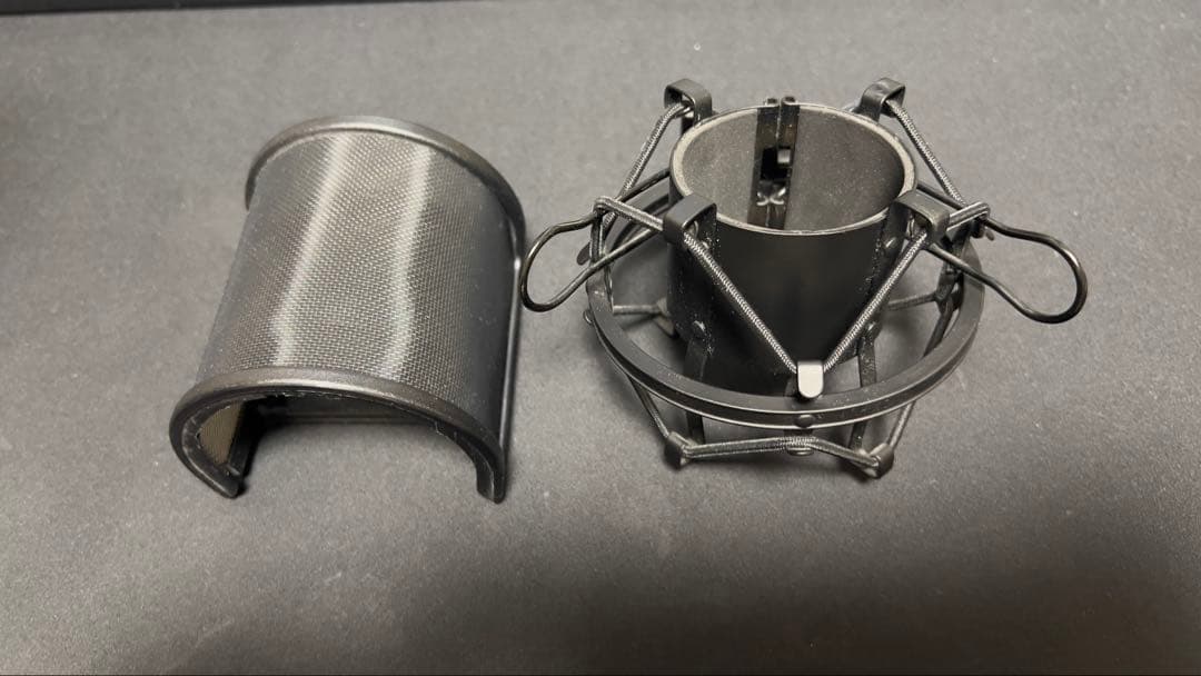 audio-technica AT2020 +ショックマウント+ポップフィルター