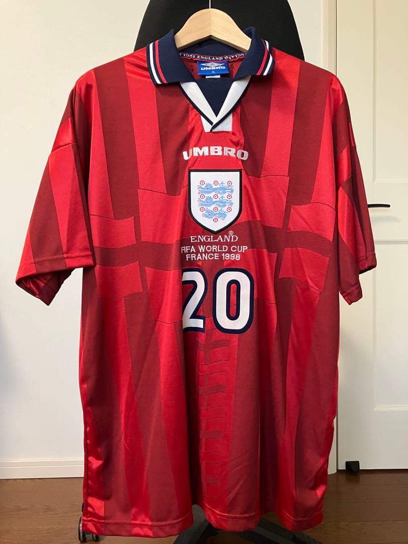 【記念刺繍入り】イングランド代表1998ワールドカップ 20番 OWEN XL