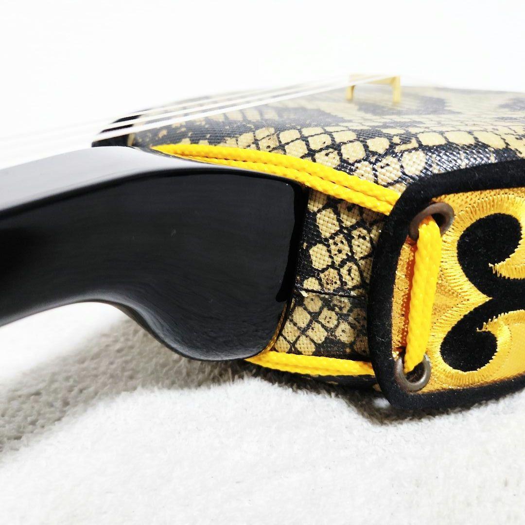 沖縄三線 蛇革調 ケース付属品付き