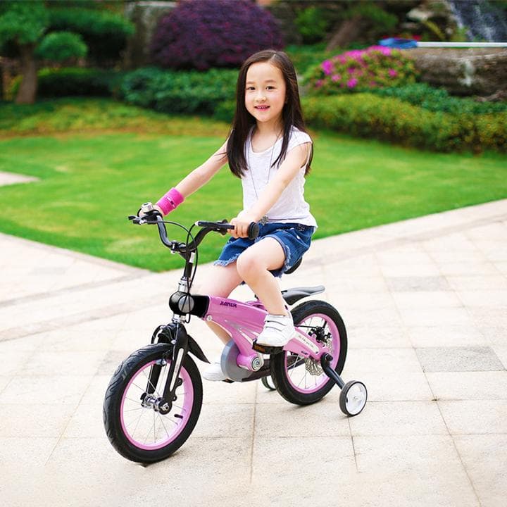 子供用自転車 ピンク16インチ補助輪 泥除け前後つき ディスクブレーキ送料無料
