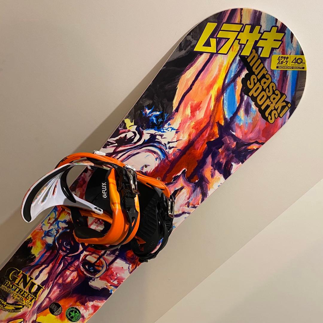 GNU スノーボード 145cm 多色アートデザイン