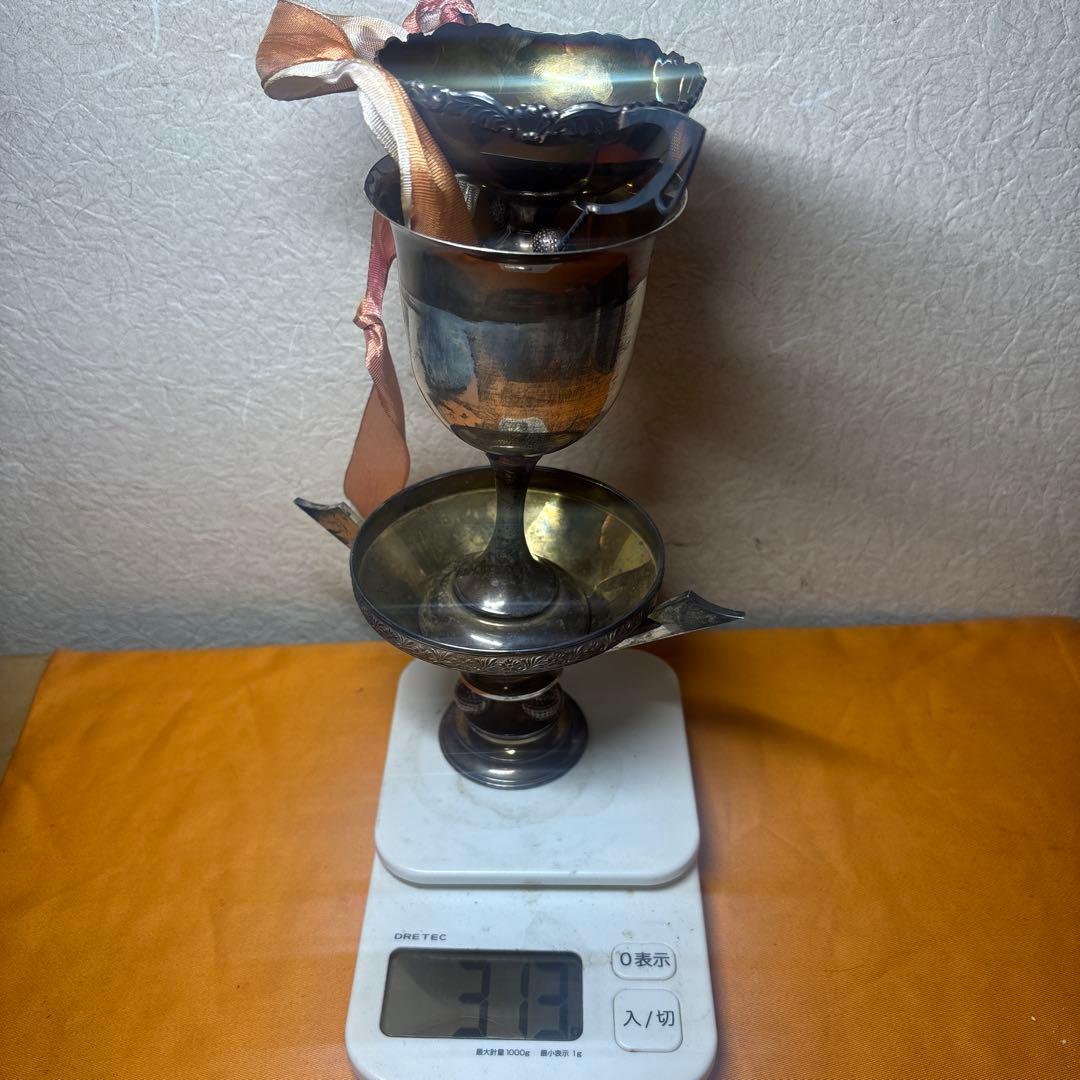 霹靂一線様 專用 銀製　優勝カップ 杯 313g 銀製SILVER 刻印有り
