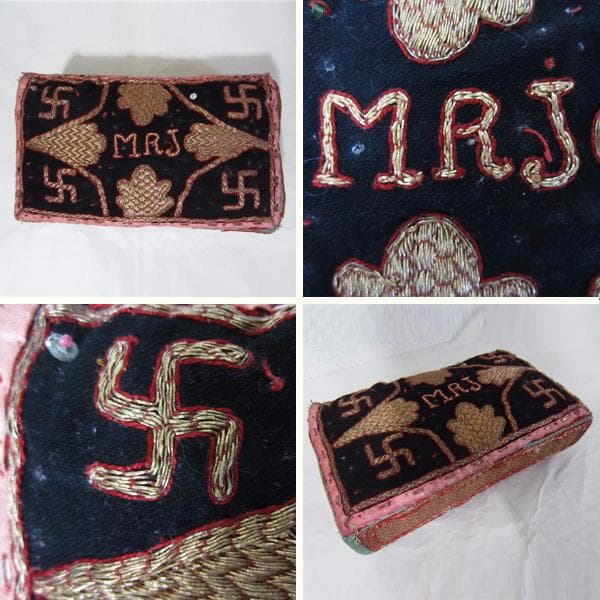 希少　19世紀　スマトラ島ランプン　手刺繍ベビーピロー　タピス　アンティーク