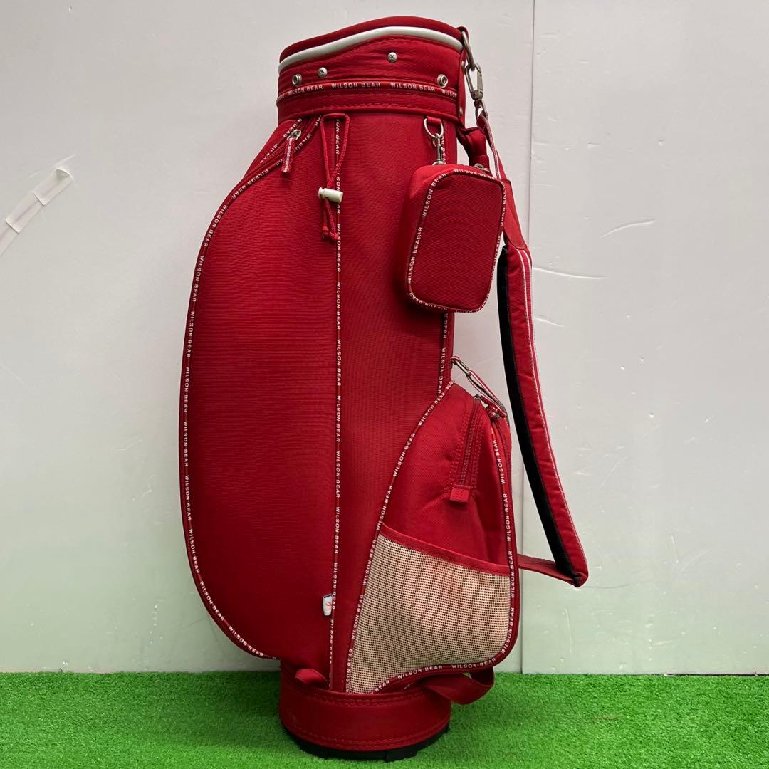 ウィルソンベア　WILSON BEAR ゴルフバッグ　7インチ　中古品　レッド