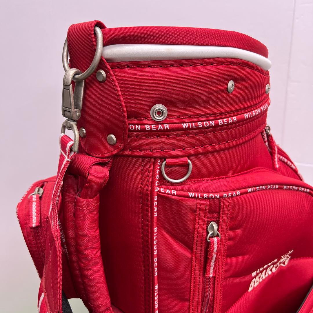 ウィルソンベア　WILSON BEAR ゴルフバッグ　7インチ　中古品　レッド