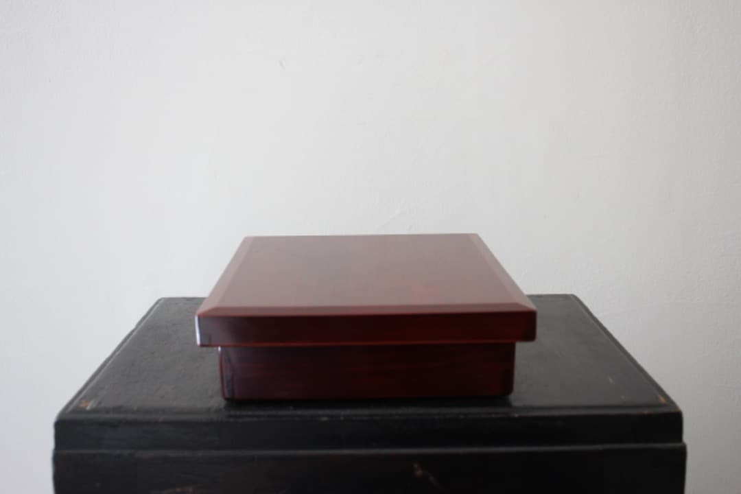 未使用・箱入　佐藤阡郎（せんろう）　切溜三段　木製　漆器　箱