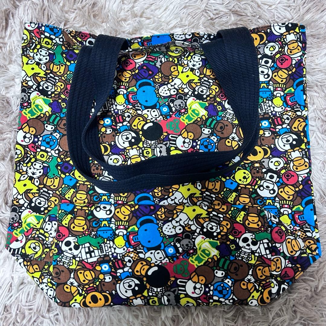 【希少】エイプ APE BABYMILO オールサファリ柄 トートバッグ