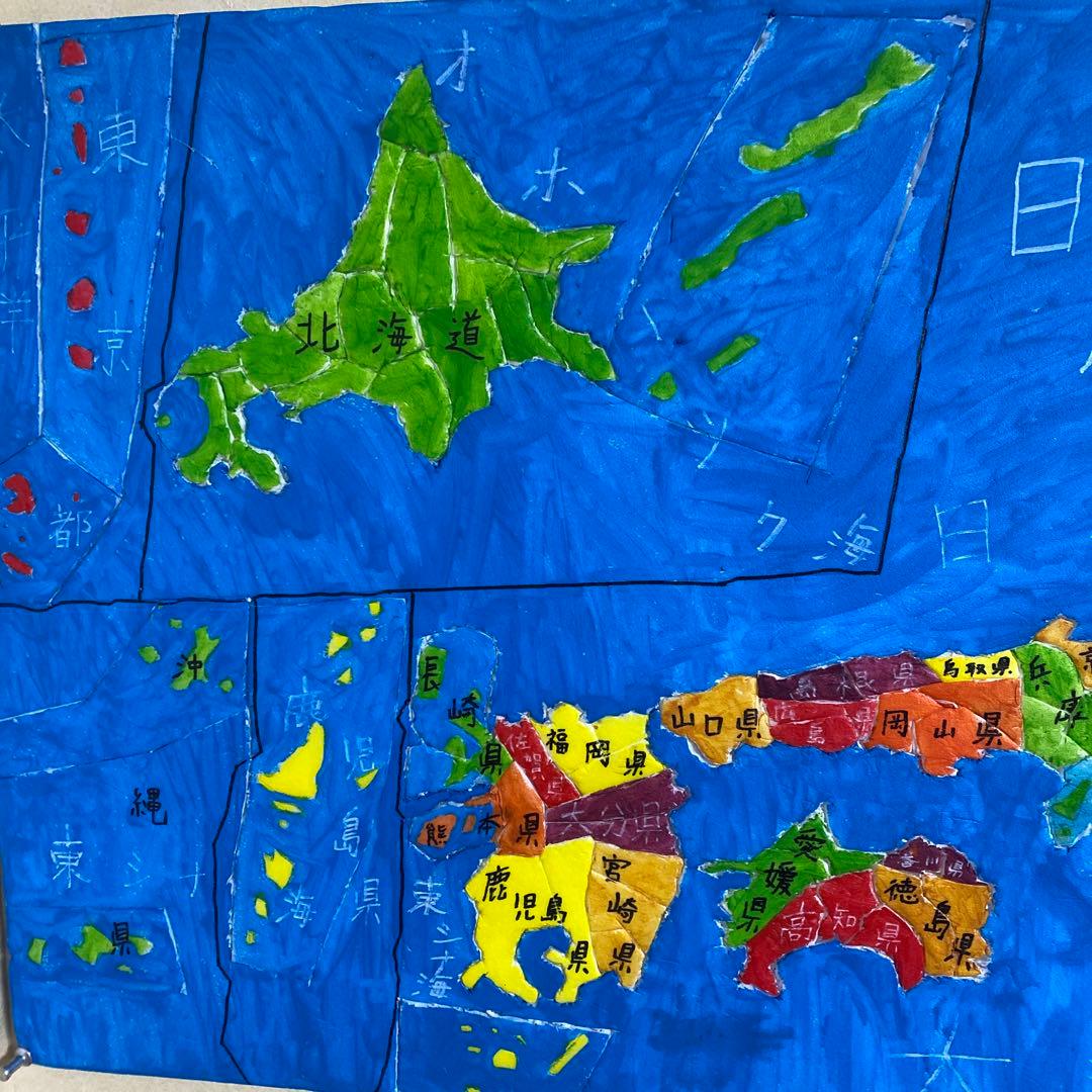 手作り世界地図