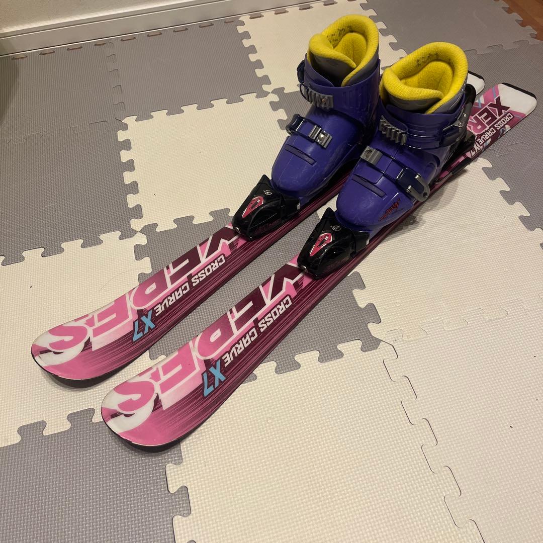 女の子　男の子　ジュニアスキーセット 板90cm ブーツ18cm