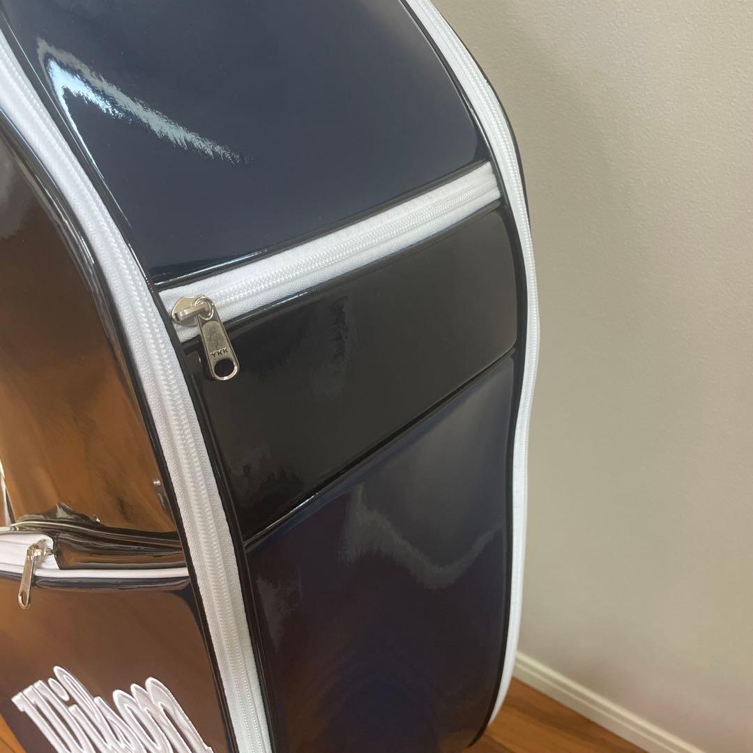 ＊未使用品＊ Wilson ウィルソン ゴルフバッグ キャディバッグ ネイビー