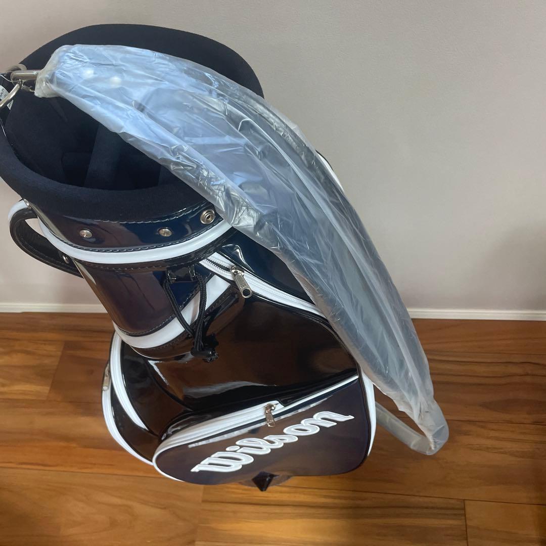 ＊未使用品＊ Wilson ウィルソン ゴルフバッグ キャディバッグ ネイビー