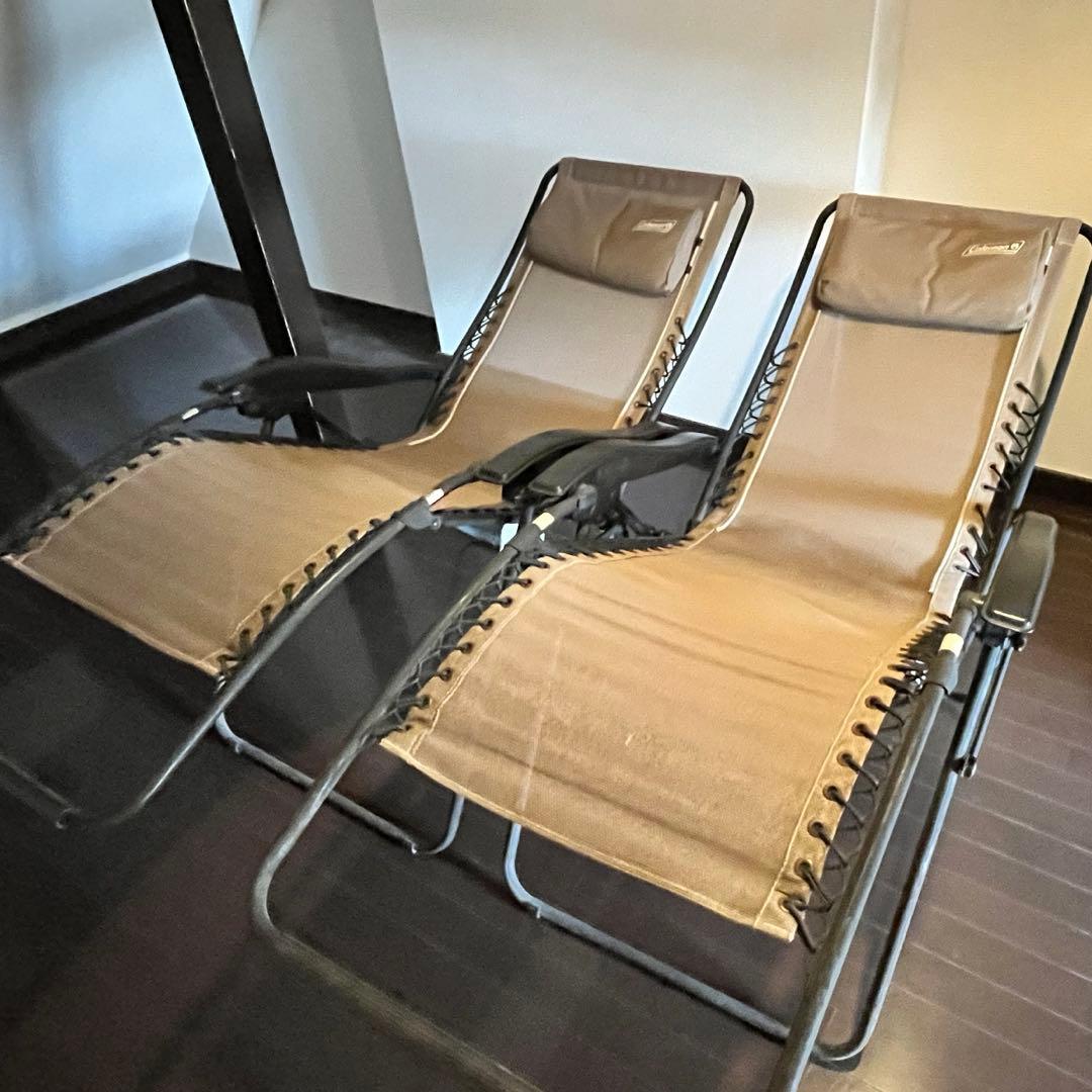 Coleman アウトドア リクライニングチェア 2つ
