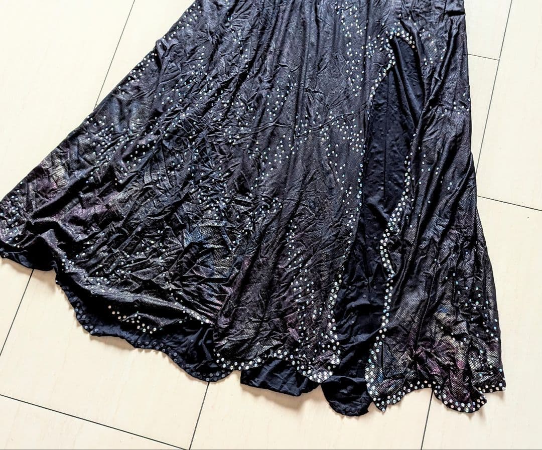 ベリーダンス 衣装 ターコイズ ブルー エメラルド グリーン ブラック 黒