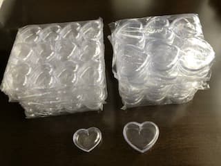 ソープカービング作品用ハート型ケース（大30個 小60個） 計90個