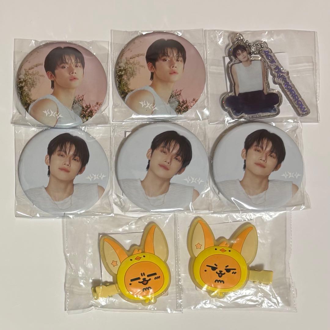 ヨンジュン ファンチュン ヘアクリップ 缶バ アクキー