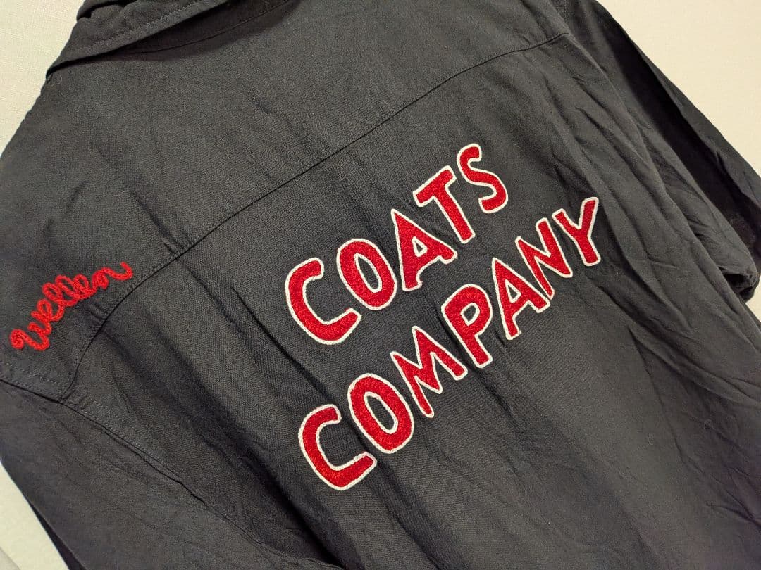 ヒューストン　 ボウリングシャツ ビンテージ ロカベリー 黒 L