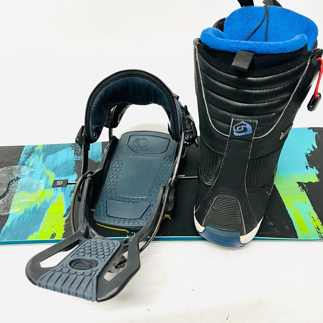 美品　バートン　スノーボード　セット　フロウ　サロモン　スノボ　BOAブーツ