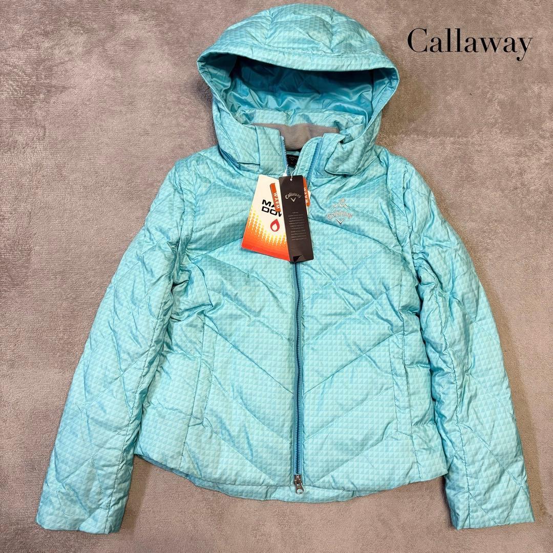 新品✨キャロウェイ ゴルフウェア ダウンジャケット 2way ダウンベスト 青