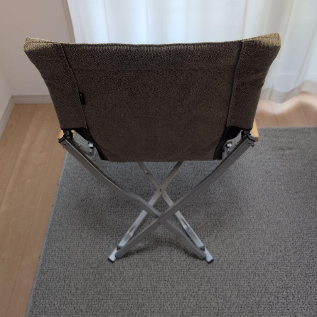 【状態良好】 peak 折りたたみローチェア30 カーキLV-091KH