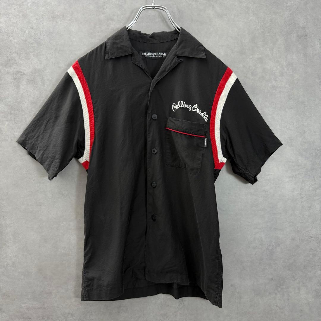 ROLLING CRADLE ローリングクレイドル ボーリングシャツ ブラック